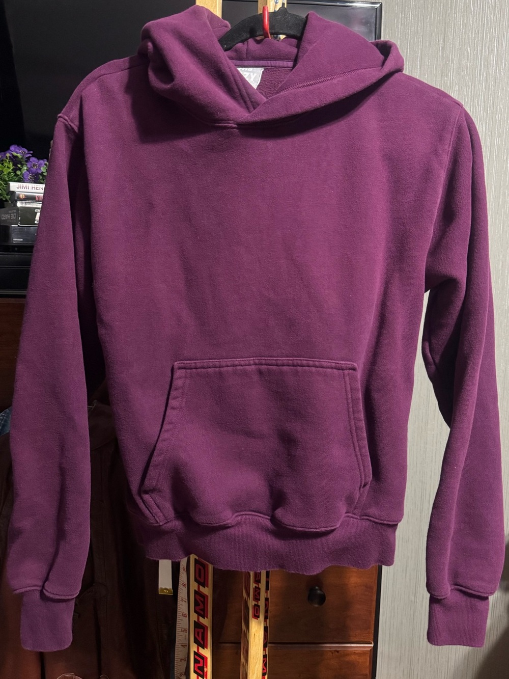 Aritzia Tna Cozy Fleece Hoodie Sweatshirt Deep Purple XS